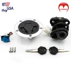 Fx-m02045-rzm2e-20220413-m-2 Fxcnc Ignition Switch Fuel Gas Cap Seat Lock Tank For Kawasaki Ninja Zx-14r 2013-2022