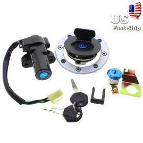 Fx-ts-02032-r1j-190726-1 Fxcnc Ignition Switch Fuel Gas Cap Seat Locks For Suzuki Gs500 2001 2002-2012 2010 Us