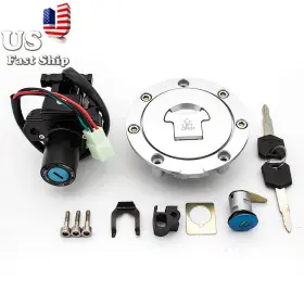 Fx-ts-08-ry-0061-r1j-24119-1 Fxcnc For Honda Cb900 919 Hornet 02-2006 07 Ignition Switch Fuel Gas Cap Seat Lock Key