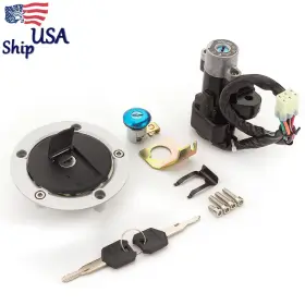 Fx-ts-246-rzm4j-240814-1-3 Fxcnc For Suzuki Gsxr 600 2004 2005 Ignition Switch Fuel Cap Seat Lock 2xkey With 6plugs
