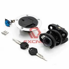 Fx-ts-73-r1j-200110-1 Fxcnc For Ninja Zx6r 2013 2014 2015 2015-18 Ignition Switch Fuel Cap Seat Lock Key Set
