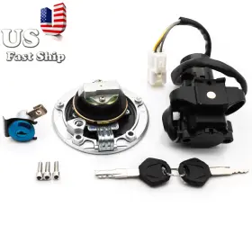 Fx-ts-73-r1j-250110-1 Fxcnc Ignition Switch Fuel Cap Cover Seat Lock Key For Kawasaki Ninja Zx6r 2013-2018