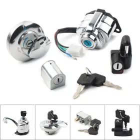 Goodnewstoreusa 550724654961 Ignition Switch Gas Cap Helmet Lock Key Fit Honda Vt250 Shadow Vt400 Vt600 Vt750