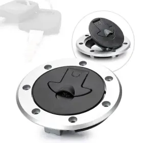 Gzyf 191645156549 Universal Fuel Gas Tank Cap Cover Lock With Key For Kawasaki Ninja Zx6r Zx9r