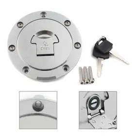 Gzyf 210000900679 Universal Fuel Gas Tank Cap Cover Lock With Key 7 Hole Fits Honda St1300 Cb400