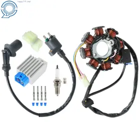 0453559 Happy19star For Polaris Outlaw 90 50 2007-2015 Ignition Coil Spark Plug Regulator Stator