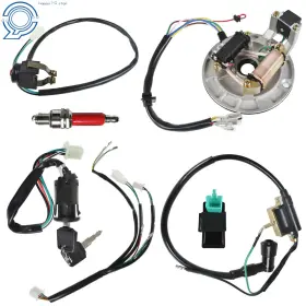 Hp69831 Happy19star Wiring Harness Loom Stator Ignition Coil Kit For 50-140cc Dirt Pit Bike Atv Quad