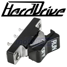 6cth Harddrive Mn/6cth Black Switch Run/off White Letters For 1972-1974 Harley Davidson Bk