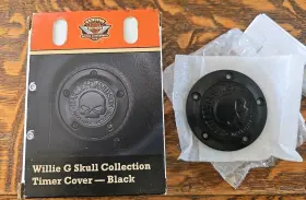 25600087 Harley-davidson Genuine Oem Willie G Skull Timer Cover - Black New
