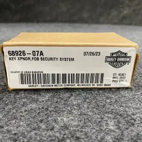 68926-07a Harley-davidson Key Fob Security System