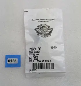 71824-98 Harley-davidson Push To Talk Inch Ptt On/off Knob New In Sealed Bag