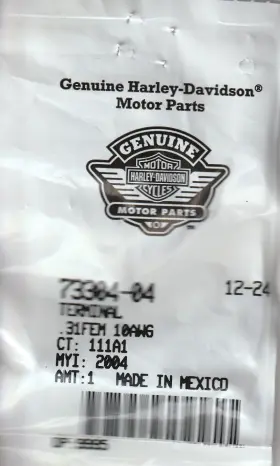 73304-04 Harley-davidson Genuine .31 Female Terminal