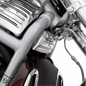 74496-03 Harley-davidson Vrsc Chrome Louvered Voltage Regulator Cover 2002-2007