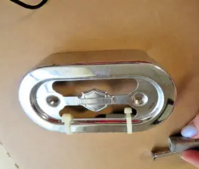 74518-97 Harley-davidson Oem Chrome Voltage Regulator Cover 1989-1999 Softail Flst Fxst