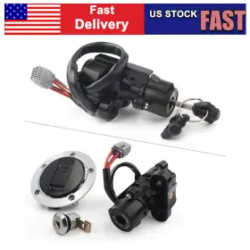 Hkseller-au 550724114946 Ignition Switch Fuel Gas Tank Cap Lock Key Set For Suzuki Gsxr600 750 1000 05-17
