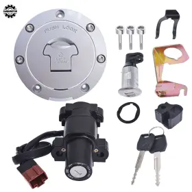 Hgf55256 Home-garden-fix For Honda 2007-2014 Cbr 600rr 1000rr Ignition Switch Fuel Gas Cap Seat Lock Key