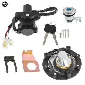Hgf77152 Home-garden-fix 2006-2015 For Yamaha Yzf R1 2004-2015 R6 Ignition Switch Lock Set Gas Cap And Key