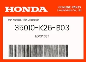 35010-k26-b03 Honda Genuine Lock Set -