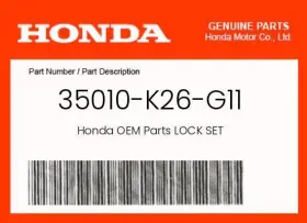 35010-k26-g11 Honda Genuine Lock Set -