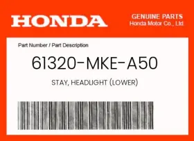 61320-mke-a50 Honda Genuine Stay Headlight Lower -