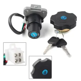 Ht 550722264278 Ignition Switch Fuel Gas Cap Keys Set For Yamaha Dt200 Dt200r 91-94 Xt225 Serow