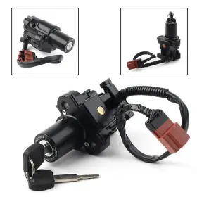 Hukyu 550732594105 Ignition Switch Lock With Key Set For Honda Cbr600rr 2007-2014 Cbr650f 2015-2018