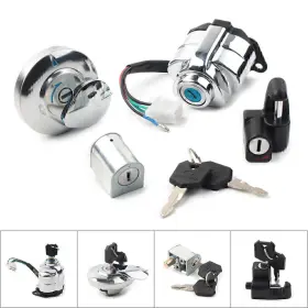 Hukyu 612042440272 Ignition Switch Gas Cap Helmet Lock Set For Honda Vt250 Shadow Vt400 Vt600 Vt750