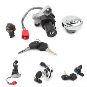 Hukyu 612046624029 1 Set New Fuel Gas Cap Ignition Switch Seat Lock For Yamaha V-star Xvs1100