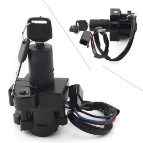 Hukyu 612047303800 Motor Ignition Switch Lock Key For Honda Cb-1 Cb400f 1989-91 Cbr900 1992-97 Hs