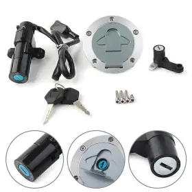Hukyu-57yf095 Hukyu 1 Set Ignition Switch Fuel Gas Cap Seat Lock Key For Yamaha Yzf-r25/r3 2015-2019