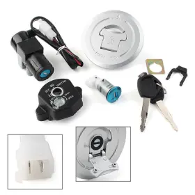 Hukyu-57yf096 Hukyu Ignition Switch Fuel Gas Cap Seat Lock Key Set For Honda Cbr125 Cbr150r 125r 125
