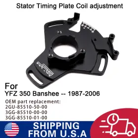 M20170311-d Jfg Racing Atv Yfz350 Stator Timing Back Plate Adjustable Cnc For Banshee 1987-2006