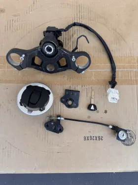 T980 Kawasaki 2021 Ninja Ex400 Abs Ignition Lock Key Set With Gas Cap Seat