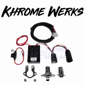 4abt Khrome Werks Mn/4abt 5-pin Connector Kit For 1997-2017 Harley Davidson Flstc Ho