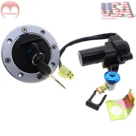 Fx-ts-02030-200414-03 Krace For Suzuki Gs500 2001-2010 Ignition Switch 4plugs Gas Tank Seat Lock 2xkeys Usa