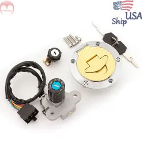 Fx-ts-02030-200414-09 Krace 6pin Key Ignition Switch Lock Gas Cap Set For Ducati St2 1998-2003 St4 2000-2002