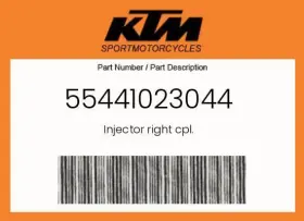 55441023044 Ktm Genuine Injector Right Cpl. -