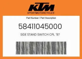 58411045000 Ktm Genuine Side Stand Switch Cpl. Ft97 -