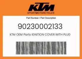 90230002133 Ktm Genuine Ignition Cover With Plug -