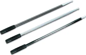 Kuryakyn 191209016913 Billet Antenna Hex/grooved Black And Raw