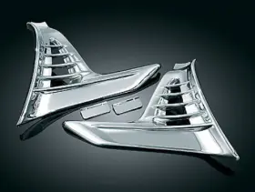 3913e1pa Kuryakyn Chrome Louvered Battery Box Covers Trim Honda Goldwing 2010 1800
