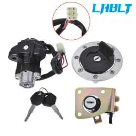 Om151758oc Lablt Ignition Switch Seat Gas Cap Lock Key Set For Suzuki Gsxr600 1997-2000