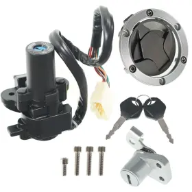 Law144618 Labwork Ignition Switch Gas Cap Lock Set For Kawasaki Ninja 300 Ex300a Ex300b 2013-2015