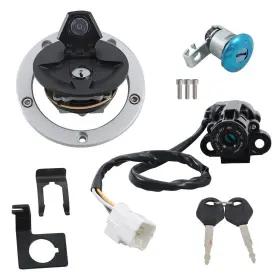 Law229230 Labwork Ignition Switch Fuel Gas Cap Lock Set For Kawasaki Ninja 1000 Zx6r Zx10r Z1000sx