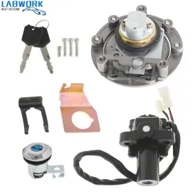 La1099416cm Labworkauto Ignition Switch Lock Set Gas Cap And Key For Yamaha Yzf R1 2004-2015 R6 2006-2015