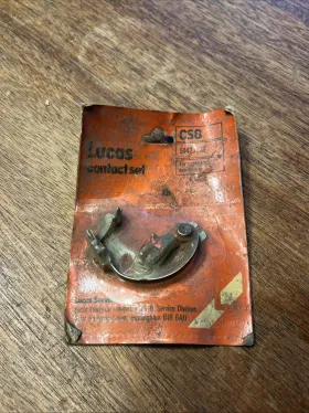 54423769 Lucas Cs8 Ignition Points Set Contact Breaker Triumph Norton Jaguar Nos