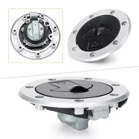 Moto Hij 120001607197 Fuel Gas Tank Cap Cover Lock Set 2 Key Universal For Kawasaki Ninja Alu