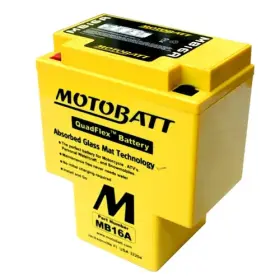 Hon-vt75-ps Motobatt Mb16a 12v Motorcycle Battery Honda Vt750c Vt700c Shadow Open Box