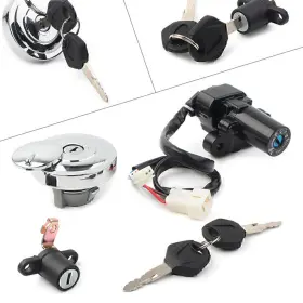 Motorshop168 550724178184 Ignition Switch Fuel Gas Cap Seat Lock Set Fit For Yamaha Xvs950 V Star 950 Us
