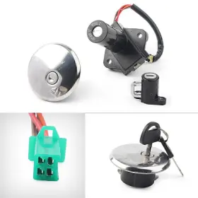 Gn250 Motorshop168 550724860461 Ignition Switch &fuel Gas Cap Cover Lock Set For Suzuki 1982-1988 Commuter
